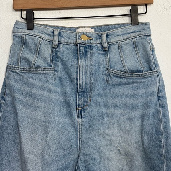 Favorite Daughter Light Wash Distressed‎ Super High Rise Jeans Size2 28 - Picture 2 of 9